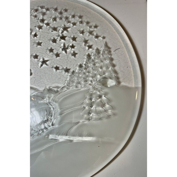 Studio Nova Winterland Cake Plate Christmas West Germany Granny Core 14” NIB - Picture 6 of 11